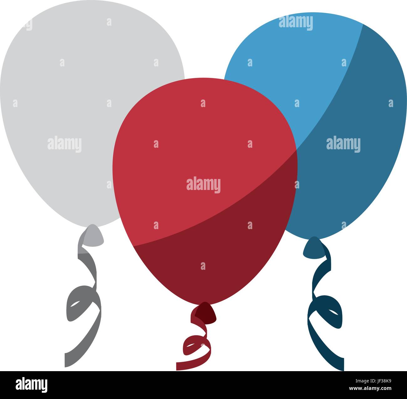 balloons icon over white background vector illustration Stock Vector ...