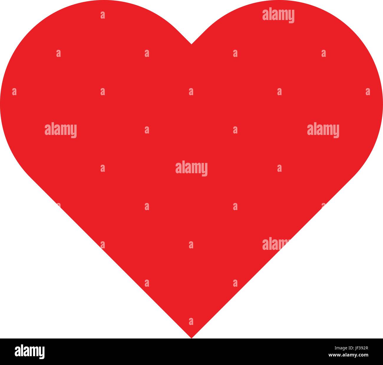 Heart Icon Vector love symbol. Flat color Valentine's Day sign, logo or ...