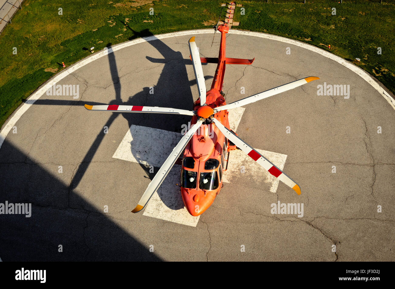 Orange helicopter hires stock photography and images Alamy