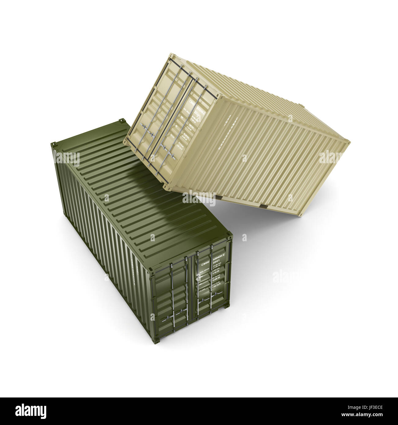3D rendering container Stock Photo - Alamy