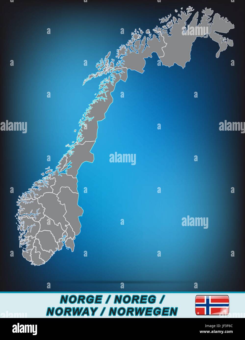 Norway Card Atlas Map Of The World Map Model Design Project Concept Stock Vector Image Art Alamy