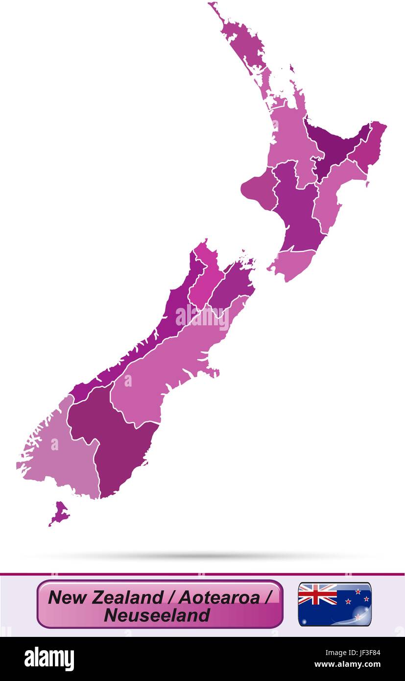 map of new zealand Stock Vector Image & Art Alamy