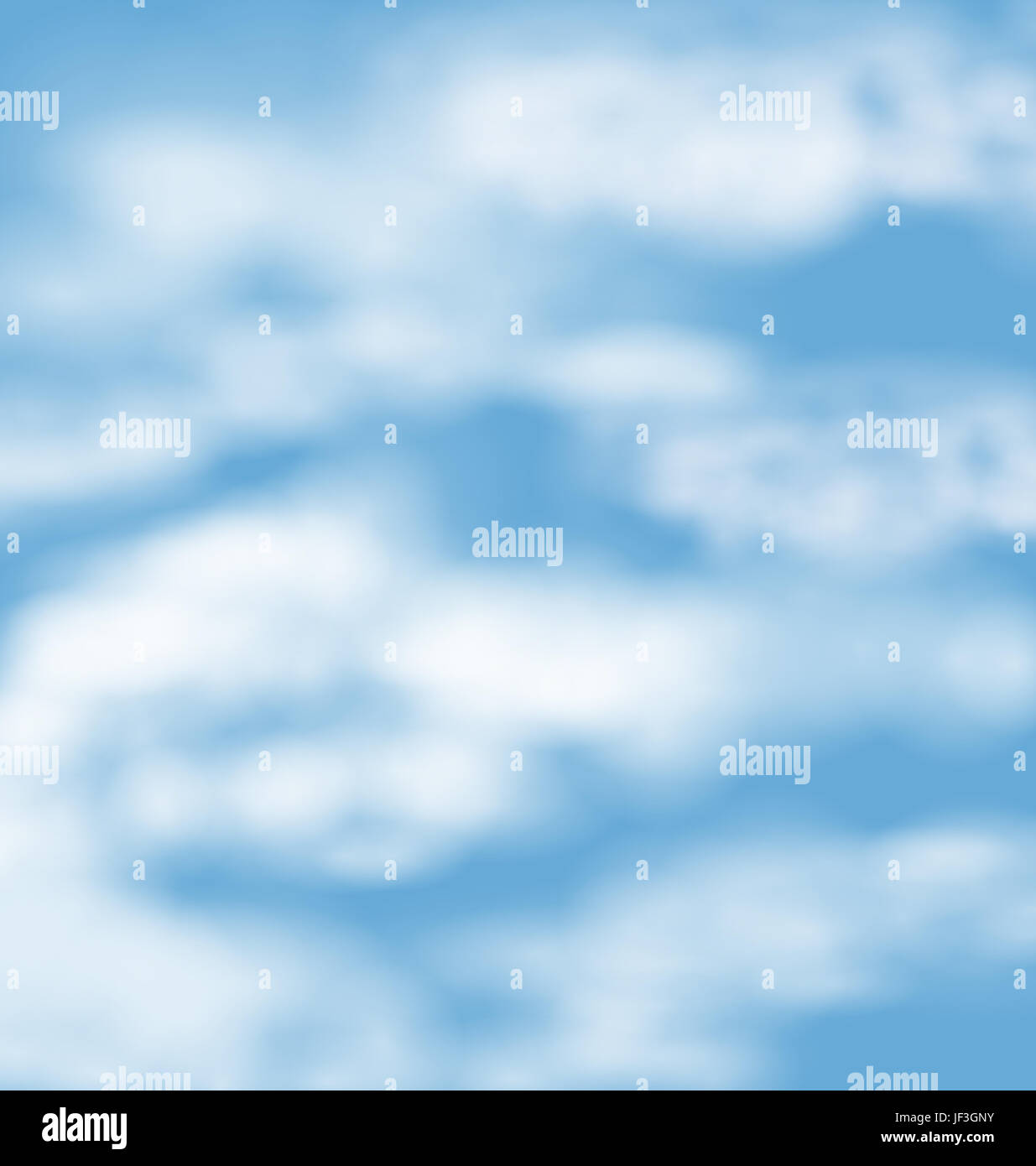 Landscape atmosphere fluffy white clouds blue sky nature background ...