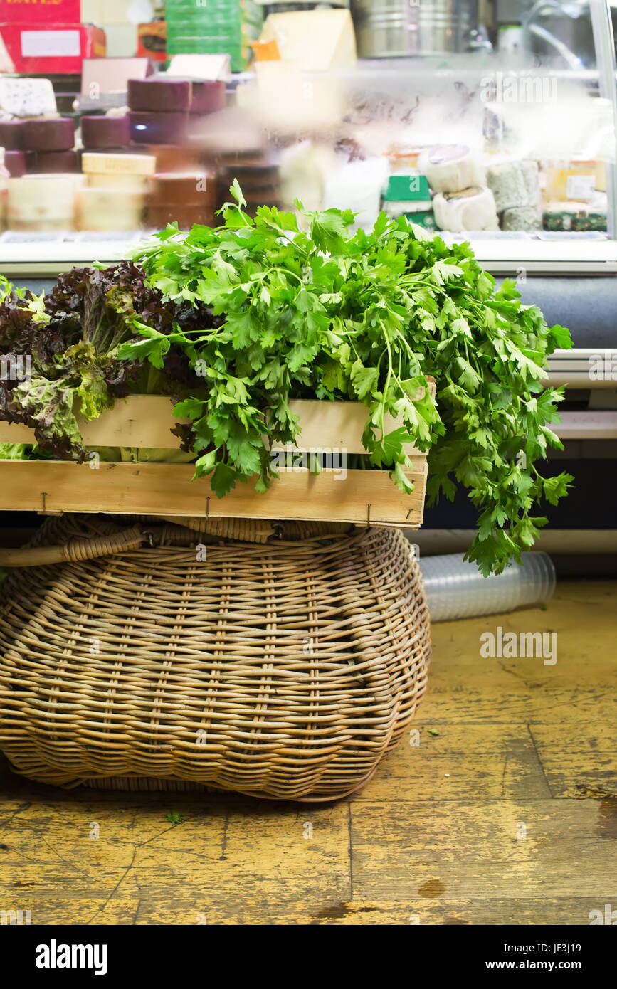 Bunch of parsley in a store Stock Photo Alamy