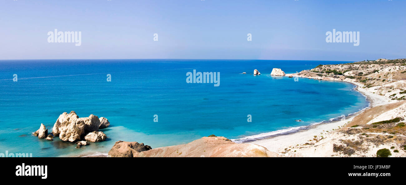 Aphrodite Rocks in Cyprus Stock Photo