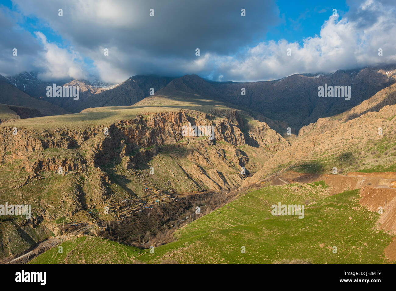 Mountain scenery in Ahmedawa on the border of Iran, Iraq Kurdistan 