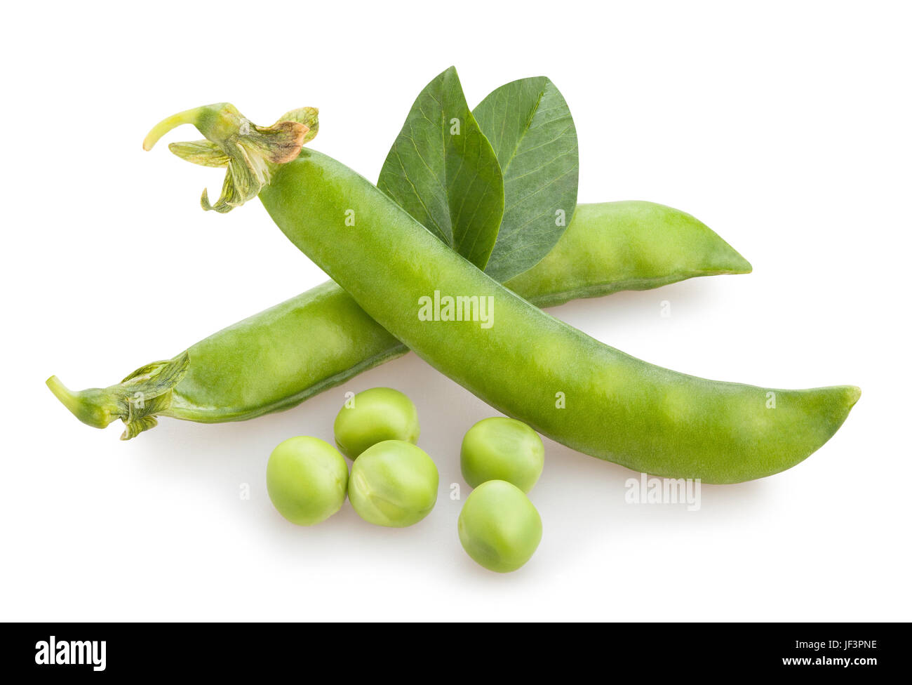 peas isolated Stock Photo