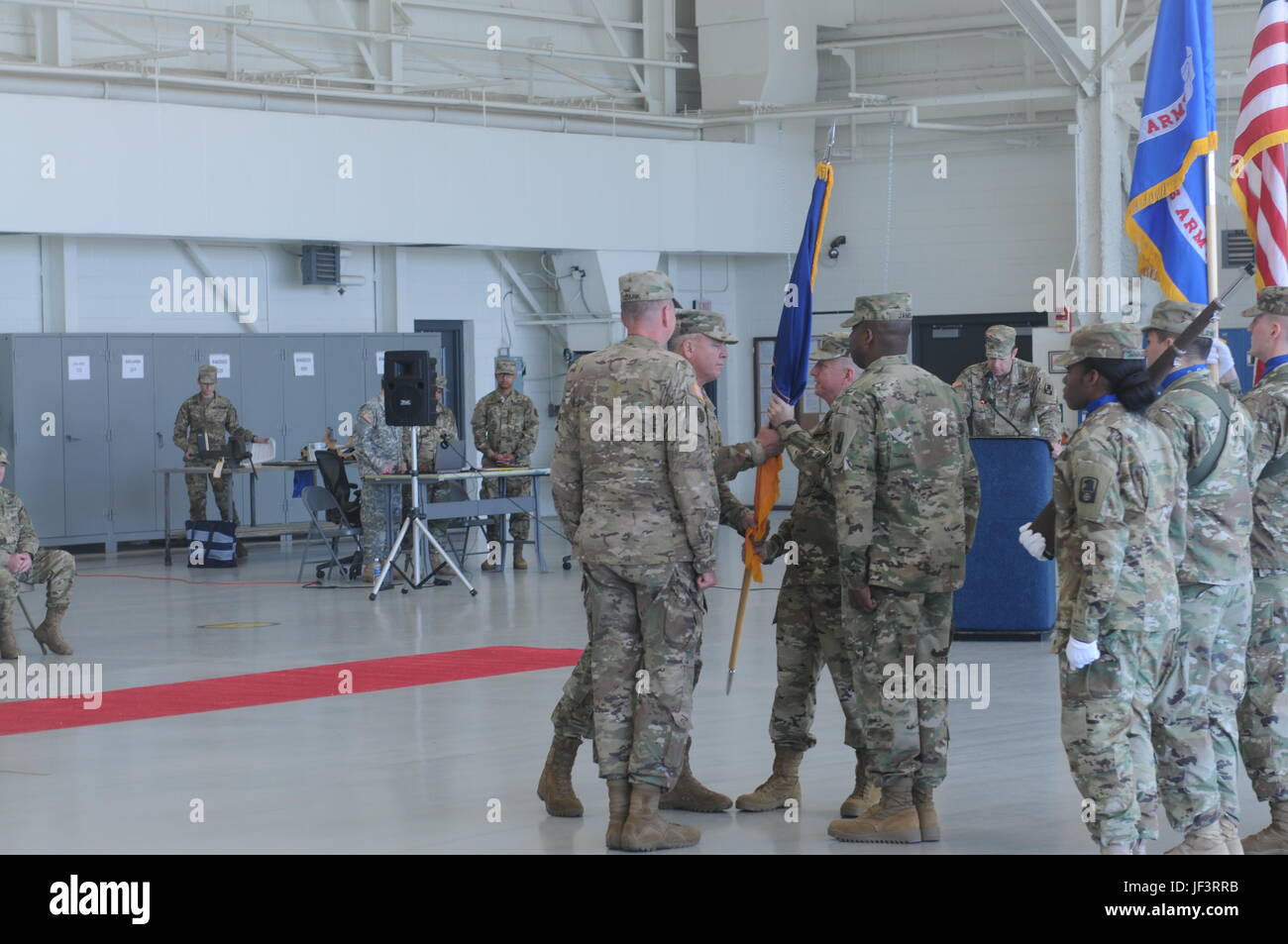 The 244th Expeditionary Combat Aviation Brigade conducts a change of ...