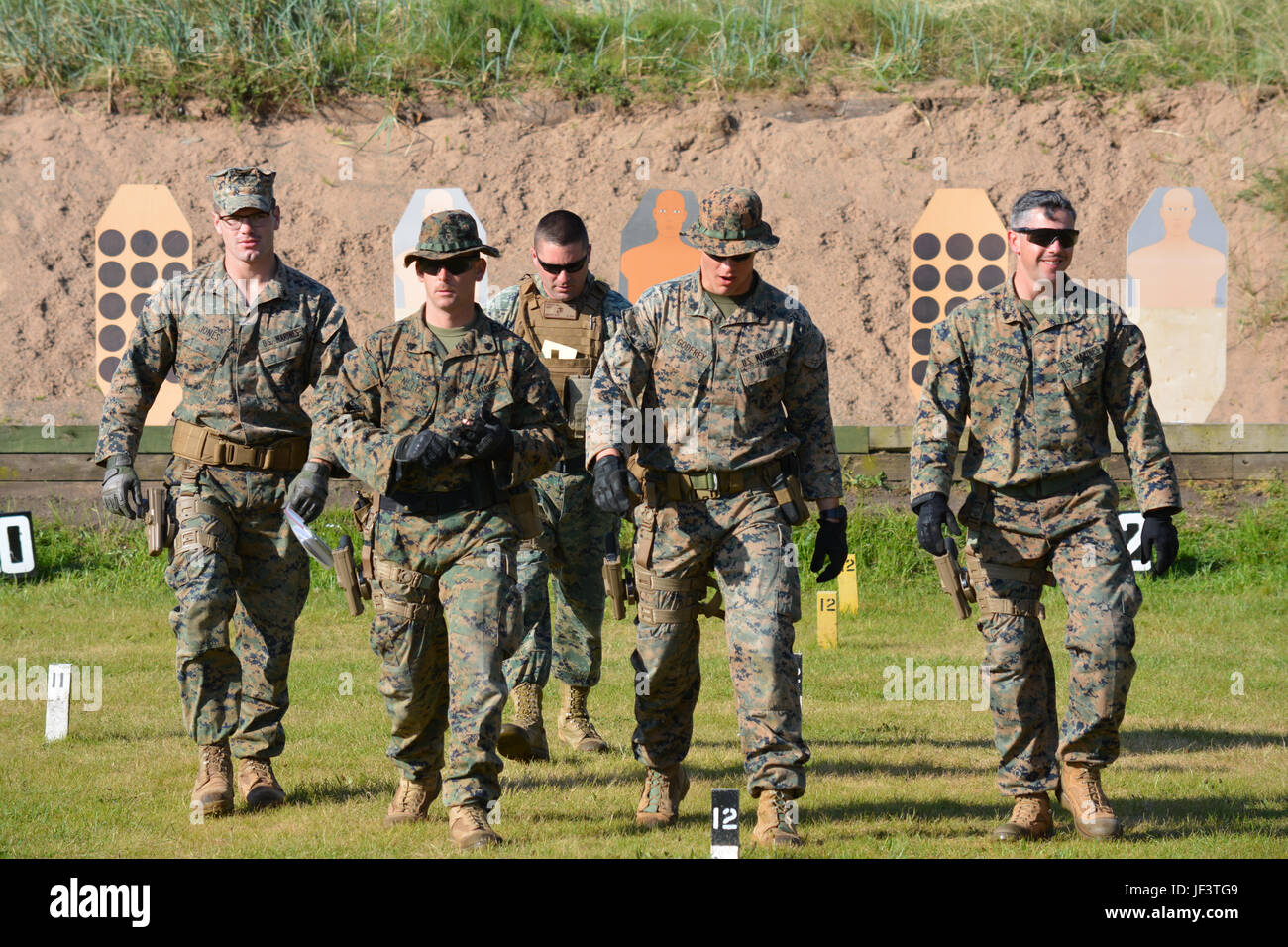U.S. Marines from Combat Marksmanship Company, Weapons Training ...