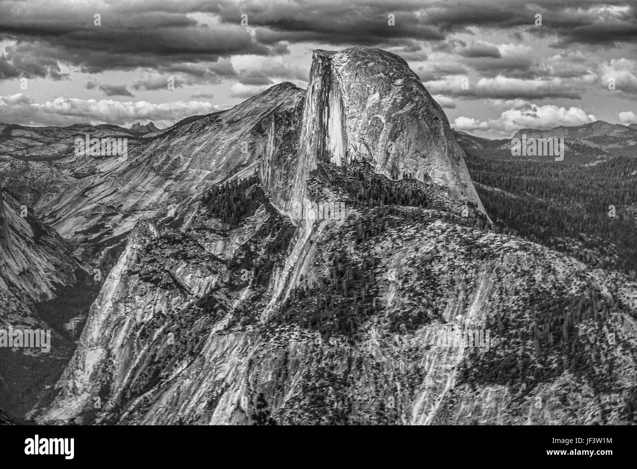 Half Moon Mountain, Yosemite, California Stock Photo