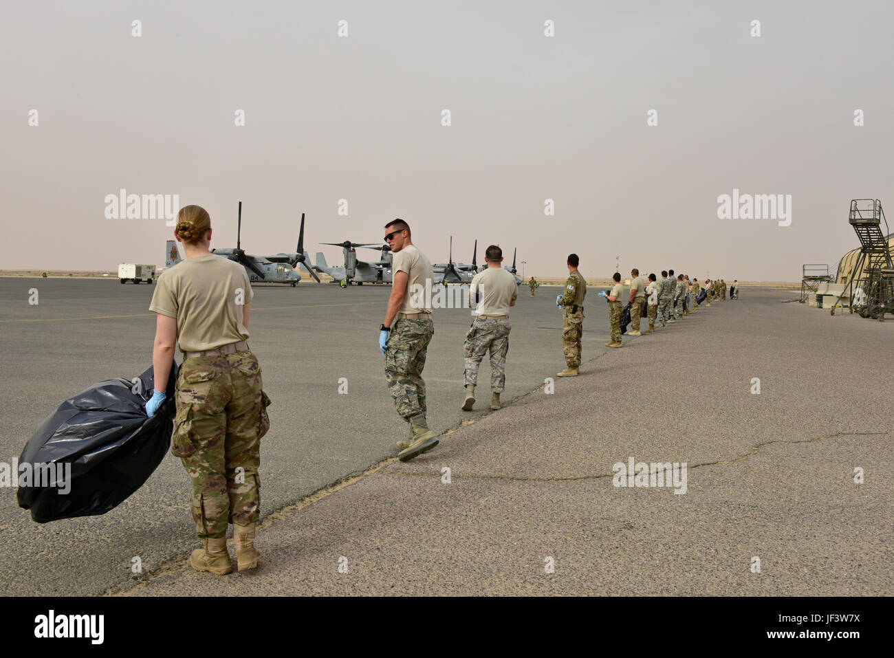 U.S. Air Force members assigned to the 407th Air Expeditionary Group ...