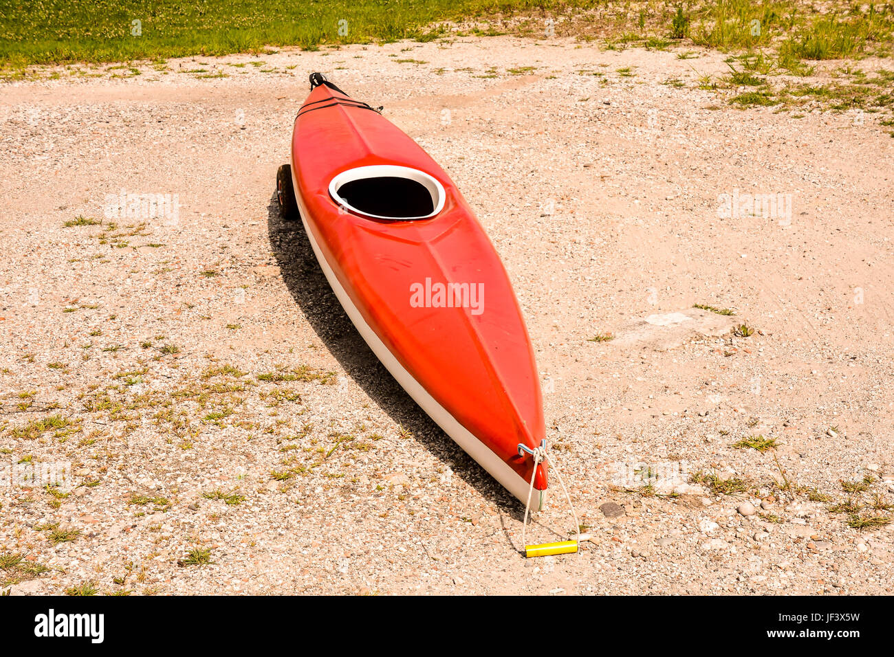 kayak on the beach Stock Photo - Alamy