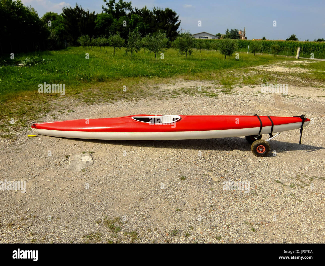 kayak on the beach Stock Photo - Alamy