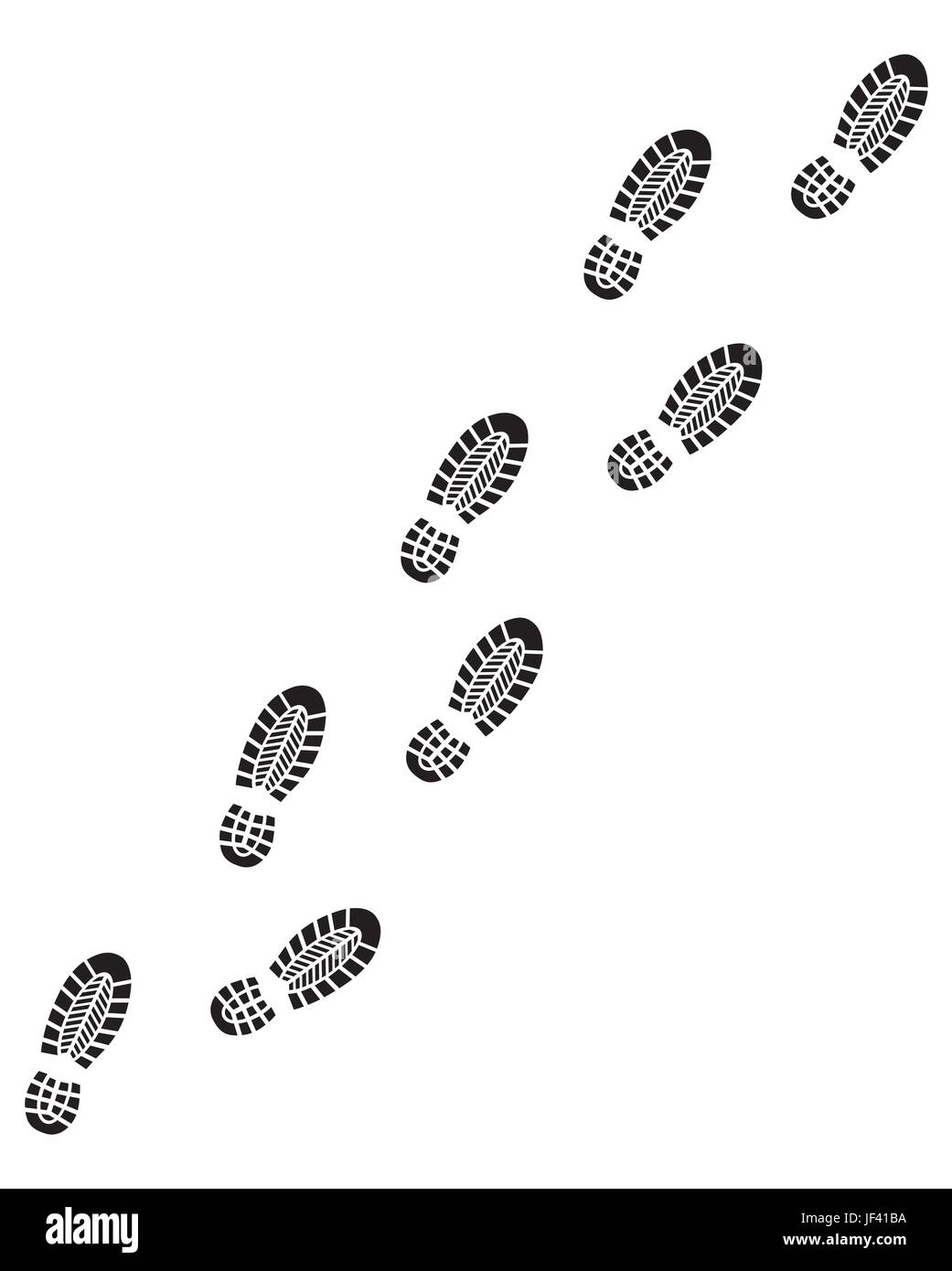 Walking footprints Stock Vector Images Alamy