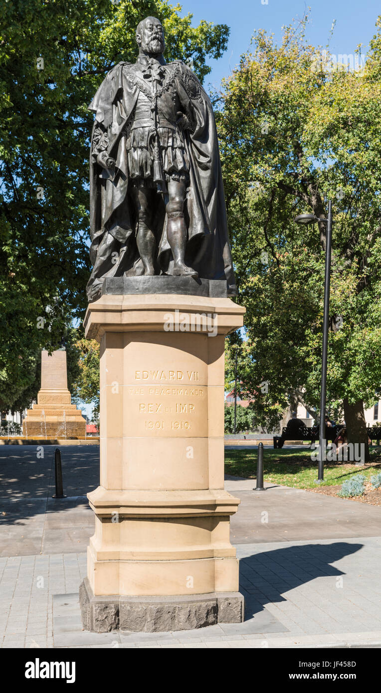Hobart, Australia March 19. 2017 Tasmania. Bronze statue on stone