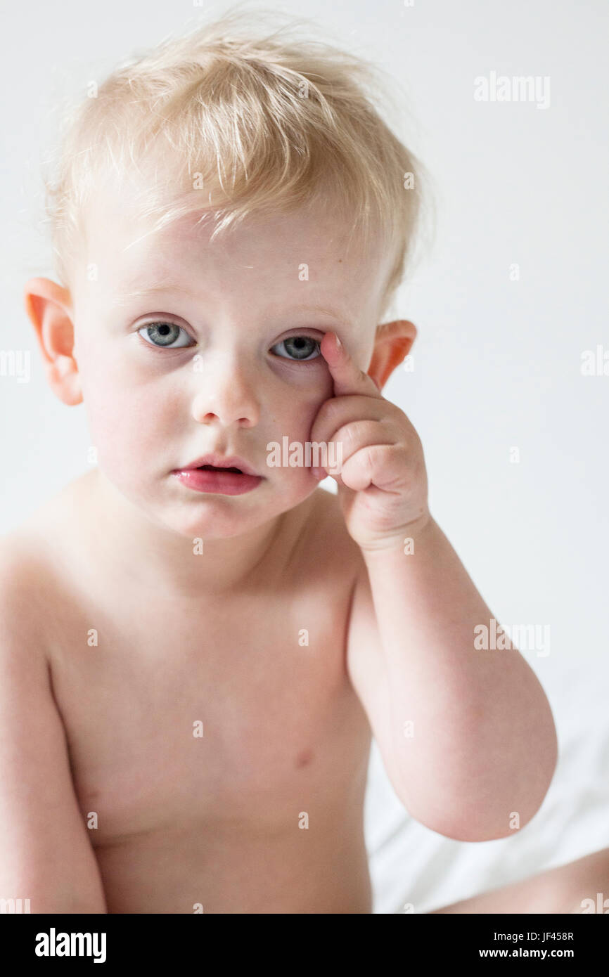 Portrait of cute baby boy Stock Photo - Alamy