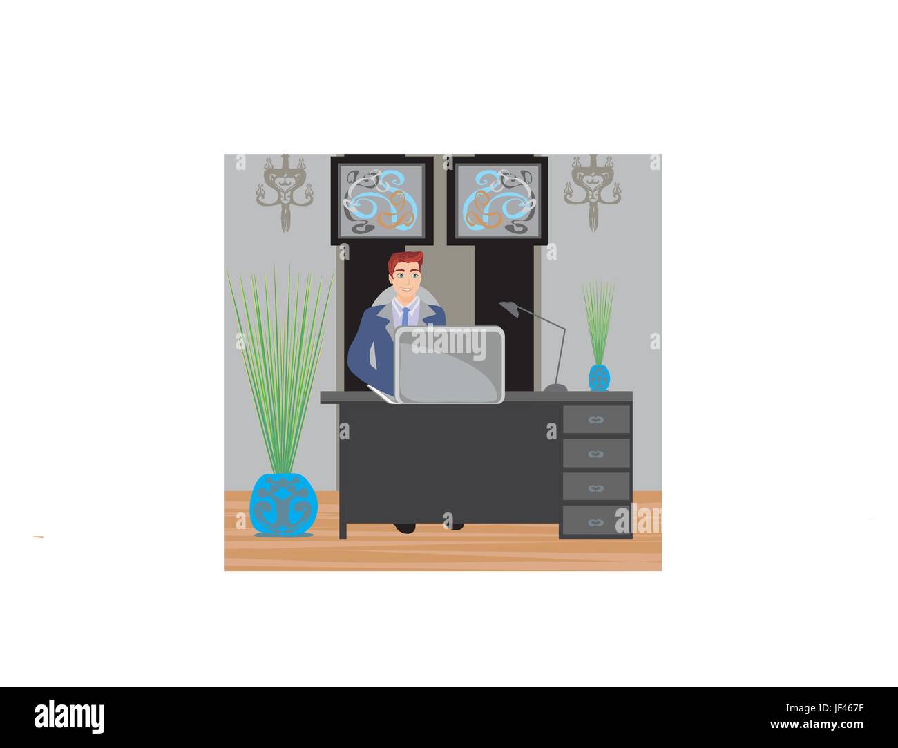 laughing twit Stock Vector