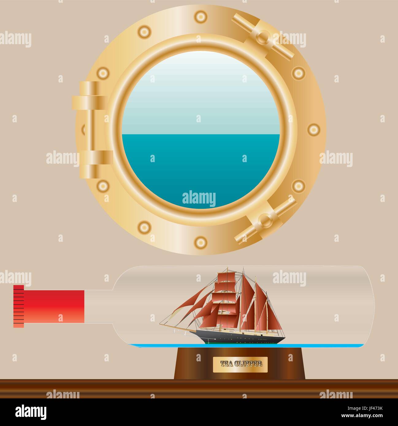 Ships cabin window Stock Vector Images - Alamy