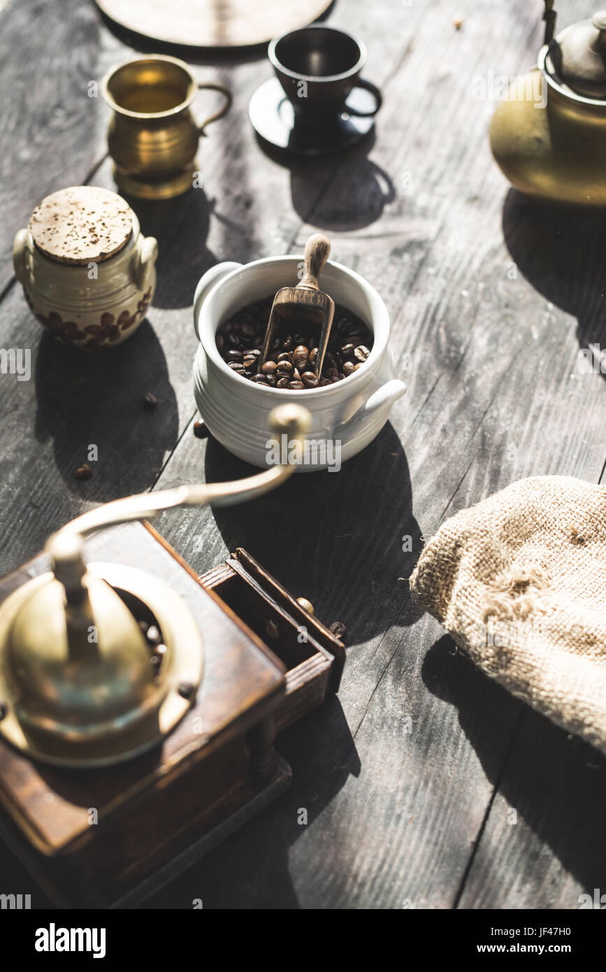 Vintage coffee grinder Stock Photo Alamy