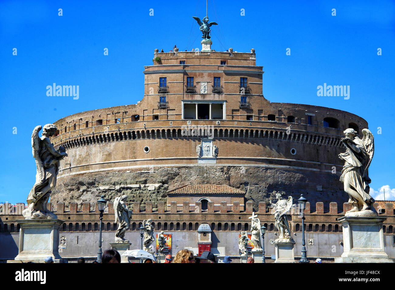 Angel´s castle in Rome Stock Photo