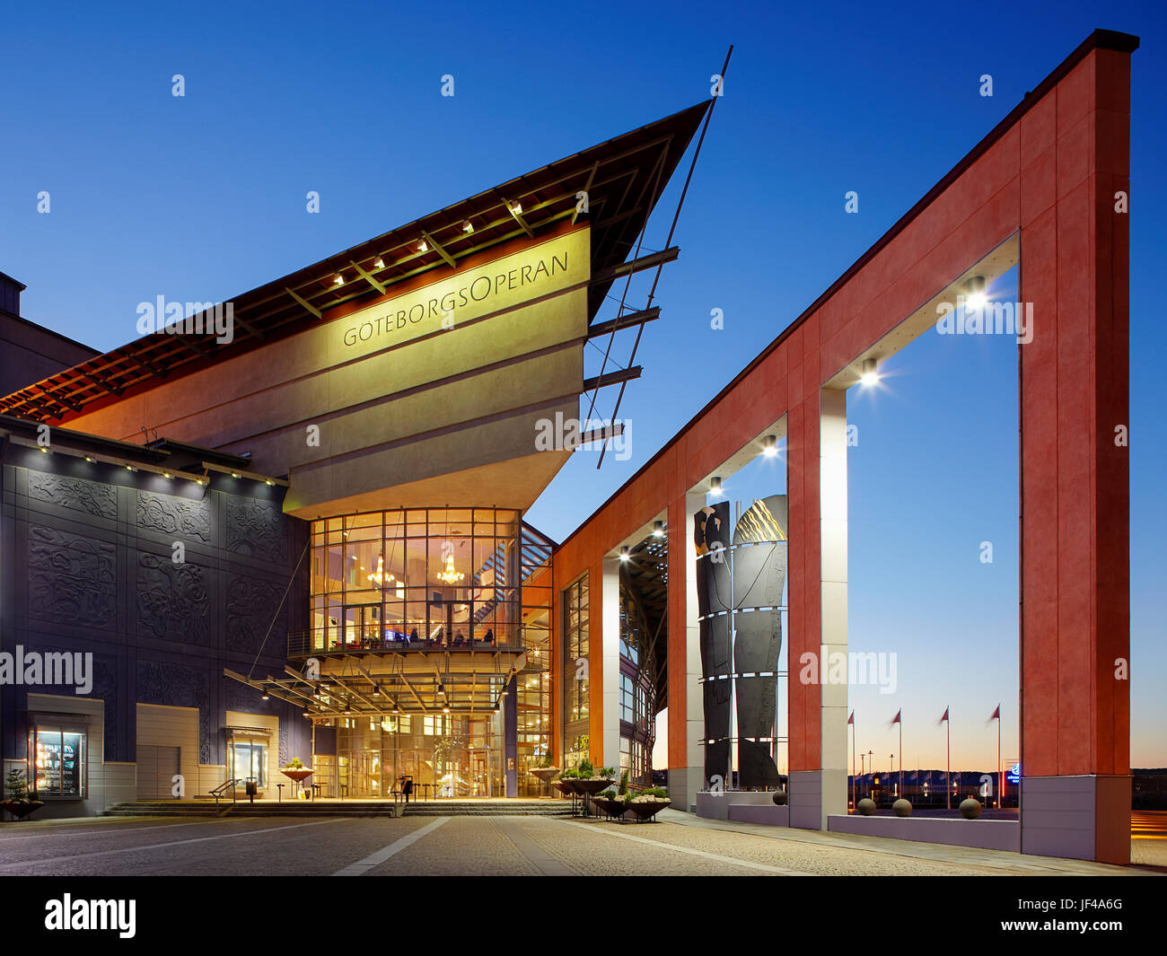 Building of Goteborg Opera at night, Gothenburg, Sweden Stock Photo - Alamy