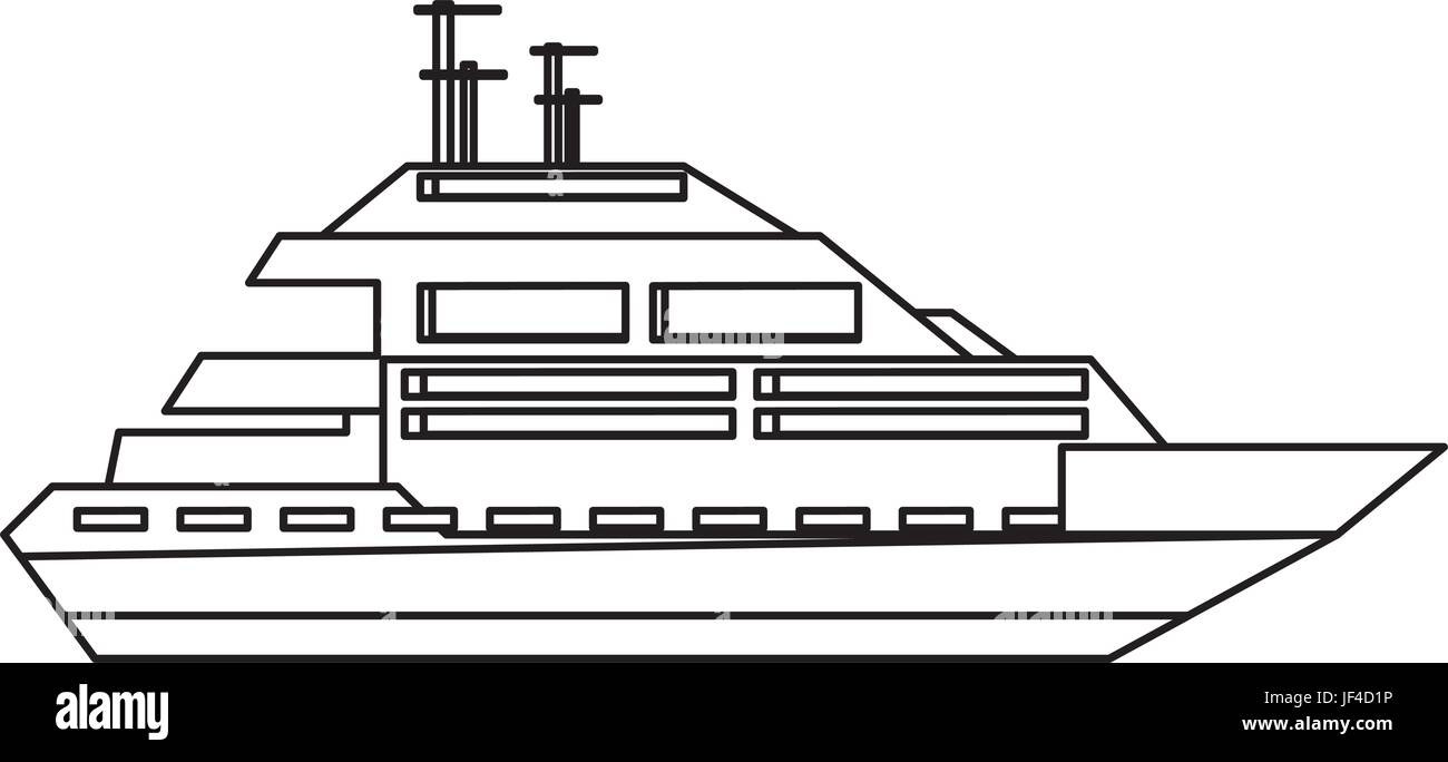 Luxury yacht isolated Stock Vector Image & Art - Alamy
