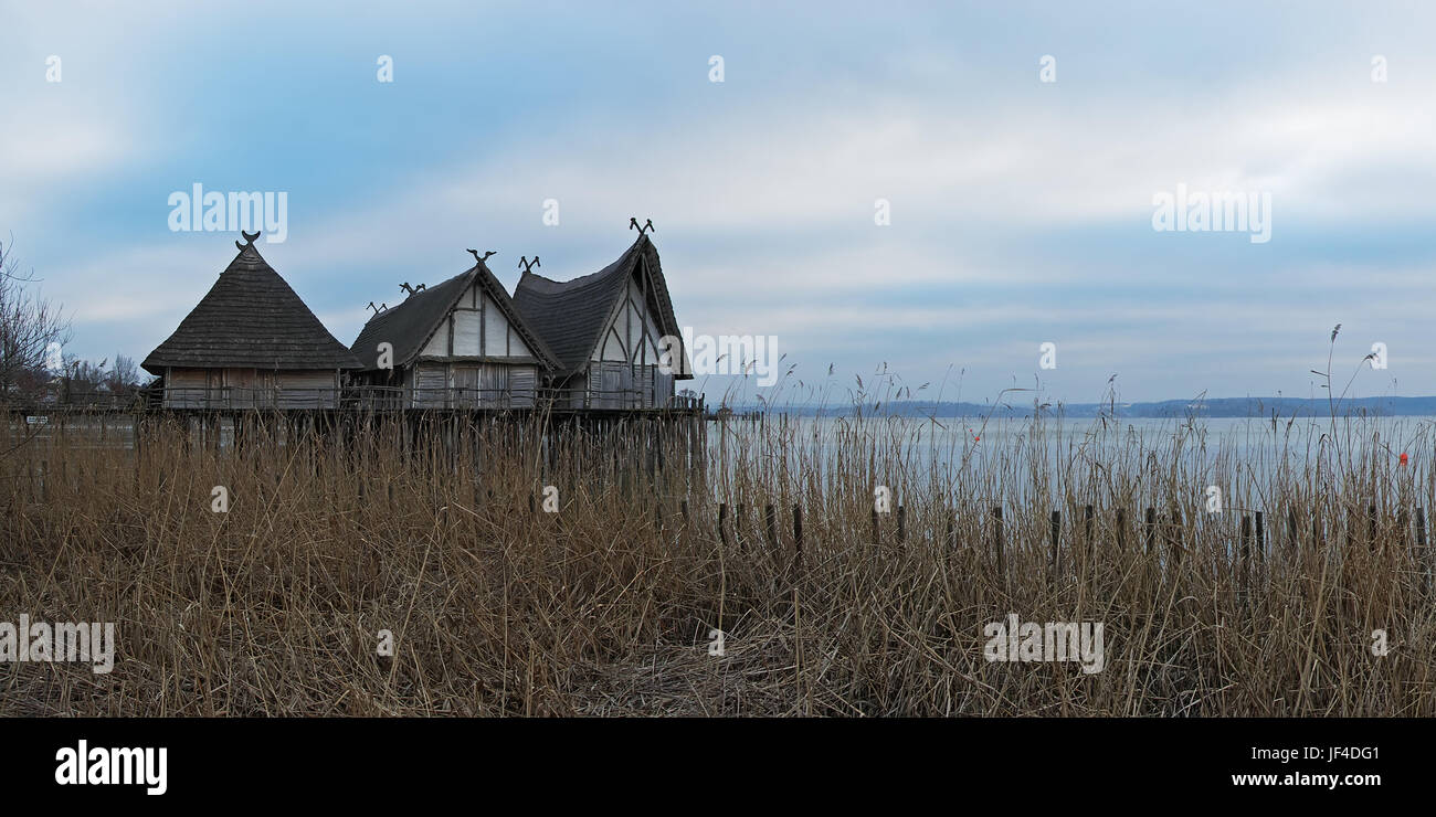 Stilt Houses Unteruhldingen Lake Constance Stock Photo Alamy