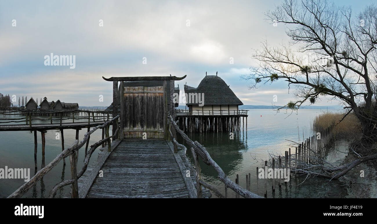 Stilt Houses Unteruhldingen Lake Constance Stock Photo Alamy