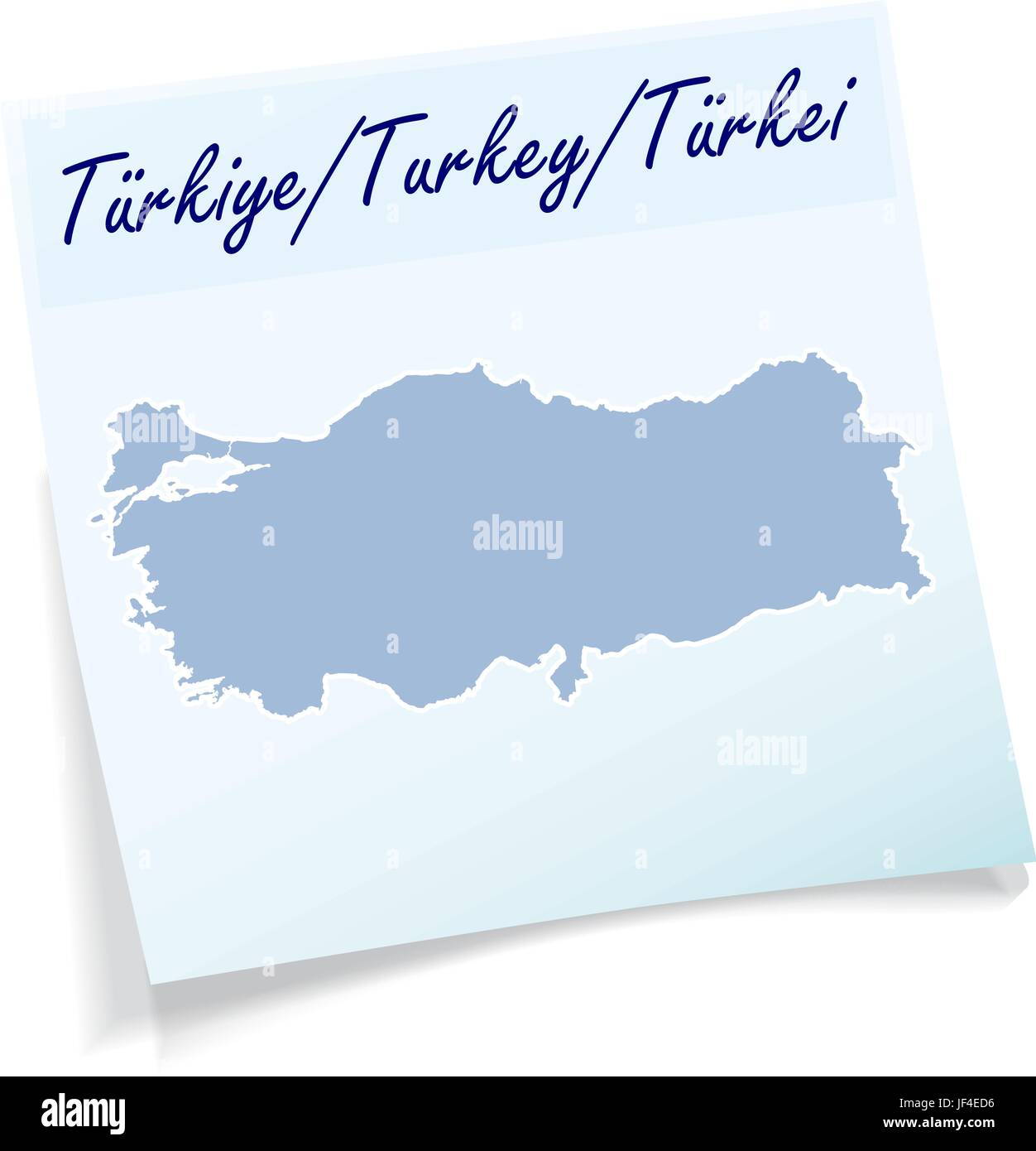 blue, note, memo, slip, europe, illustration, turkey, card, istanbul, message, Stock Vector