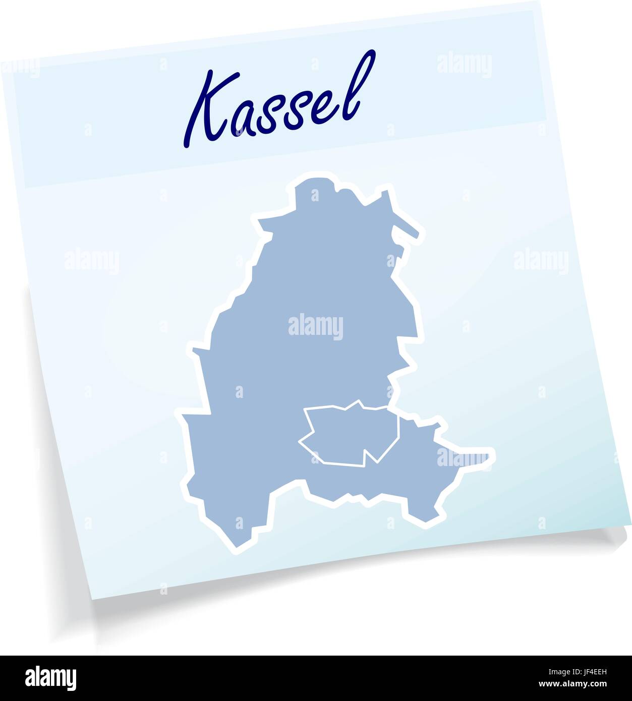 map of kassel Stock Vector