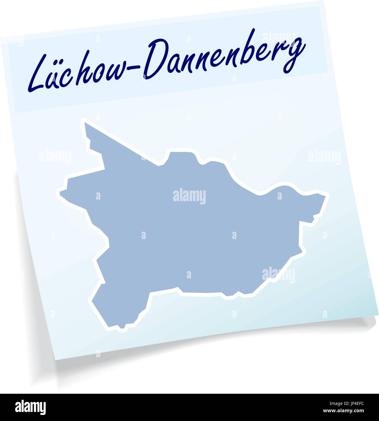 luechow-dannenberg as notepad Stock Vector