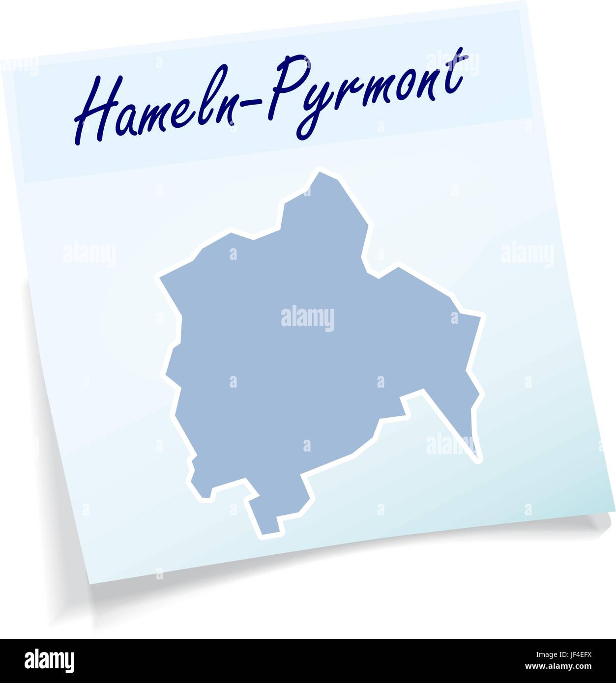 hameln-pyrmont as a notepad Stock Vector