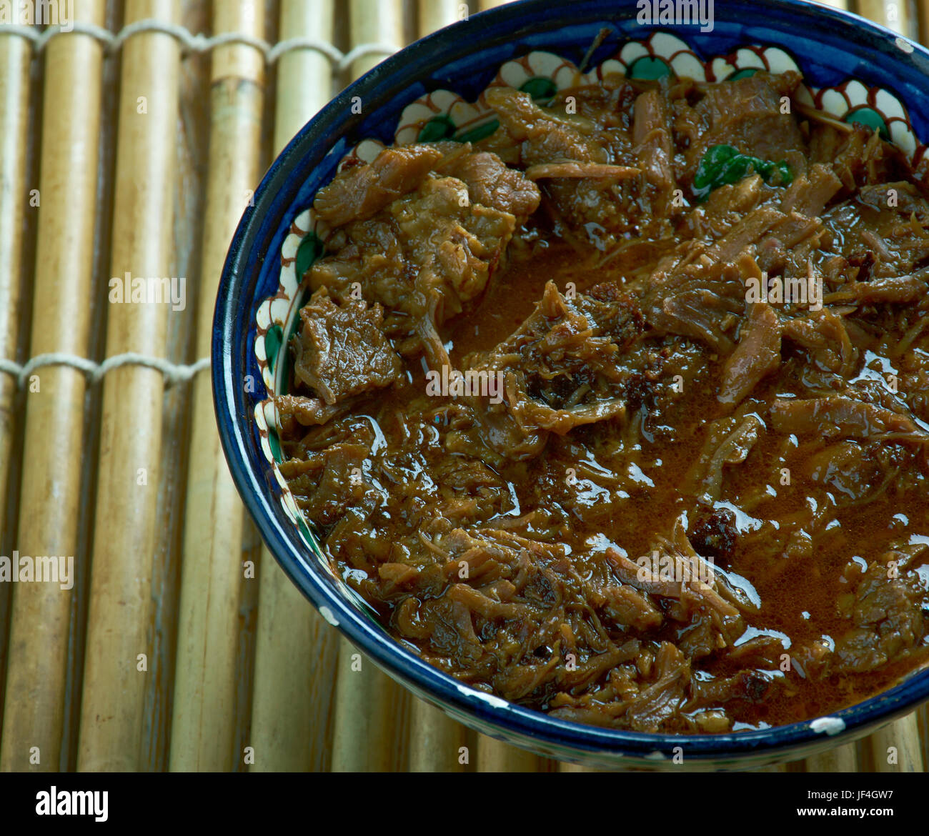 Filipino Chocolate Meat Dinuguan Stock Photo
