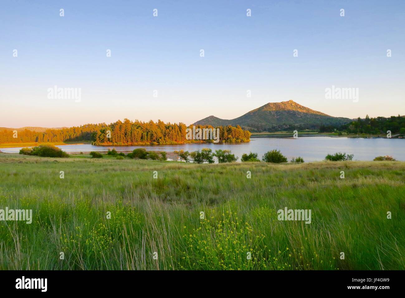 mountain above Lake Cuyamaca, San Diego county Stock Photo