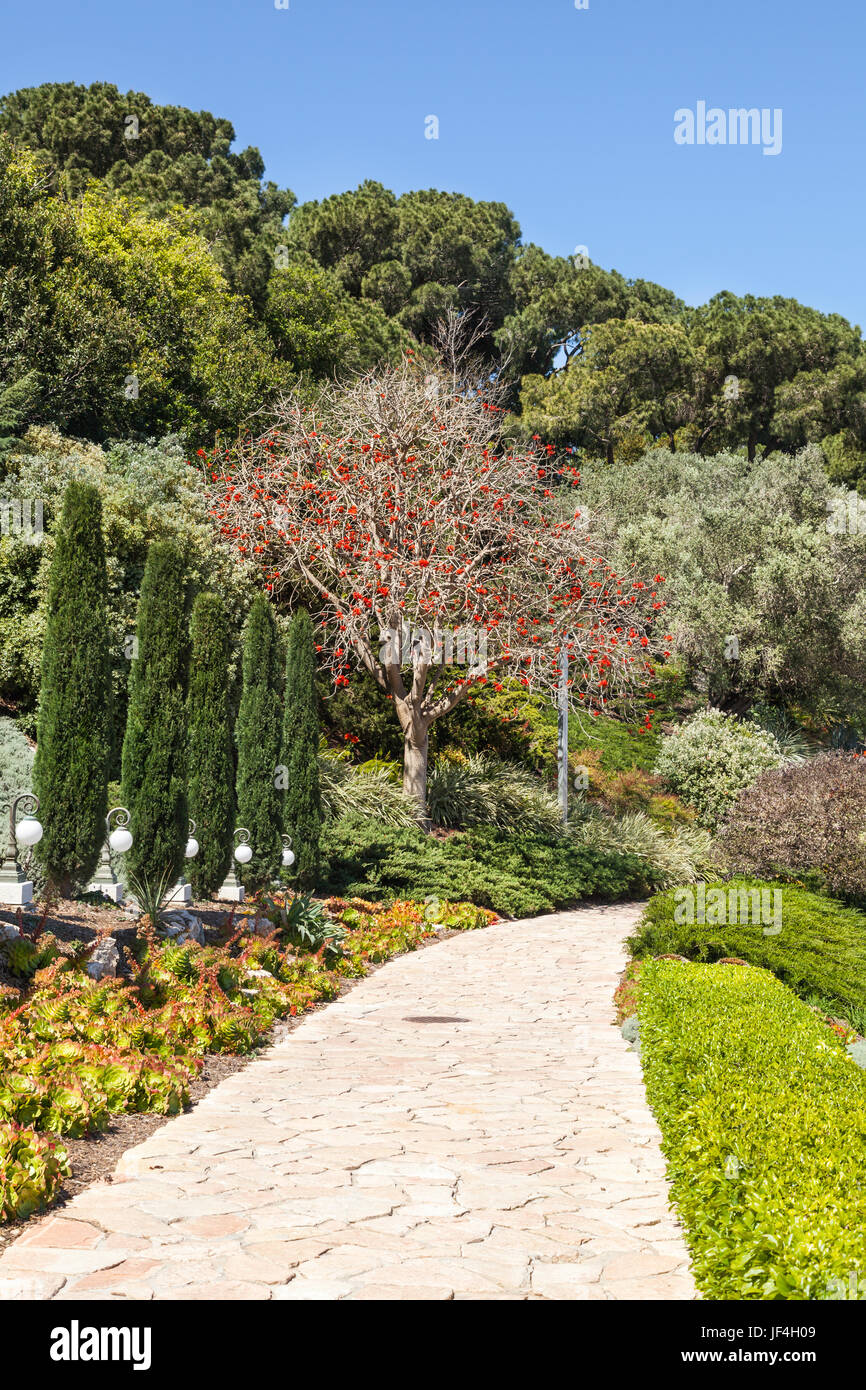 Bahai Garden, Haifa, Israel Stock Photo