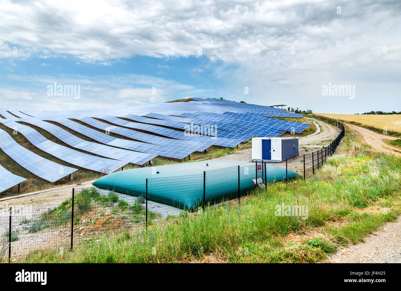 Solar panels, France Stock Photo - Alamy