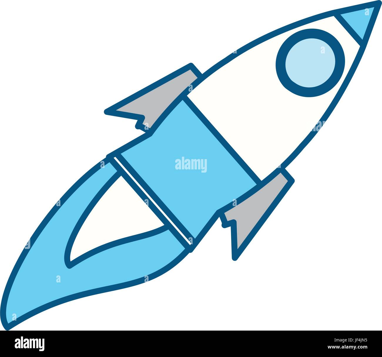 Rocket spaceship isolated Stock Vector Image & Art - Alamy