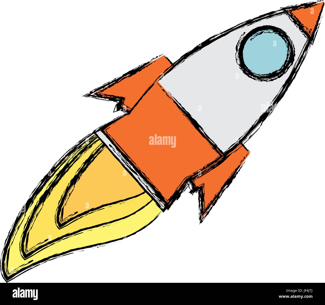 Rocket spaceship isolated Stock Vector Image & Art - Alamy