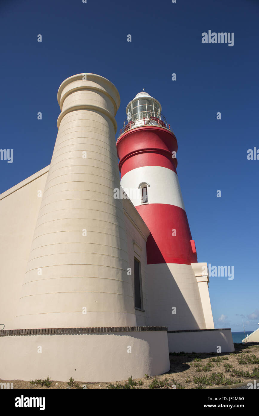 Side View of Lighthouse Stock Photo