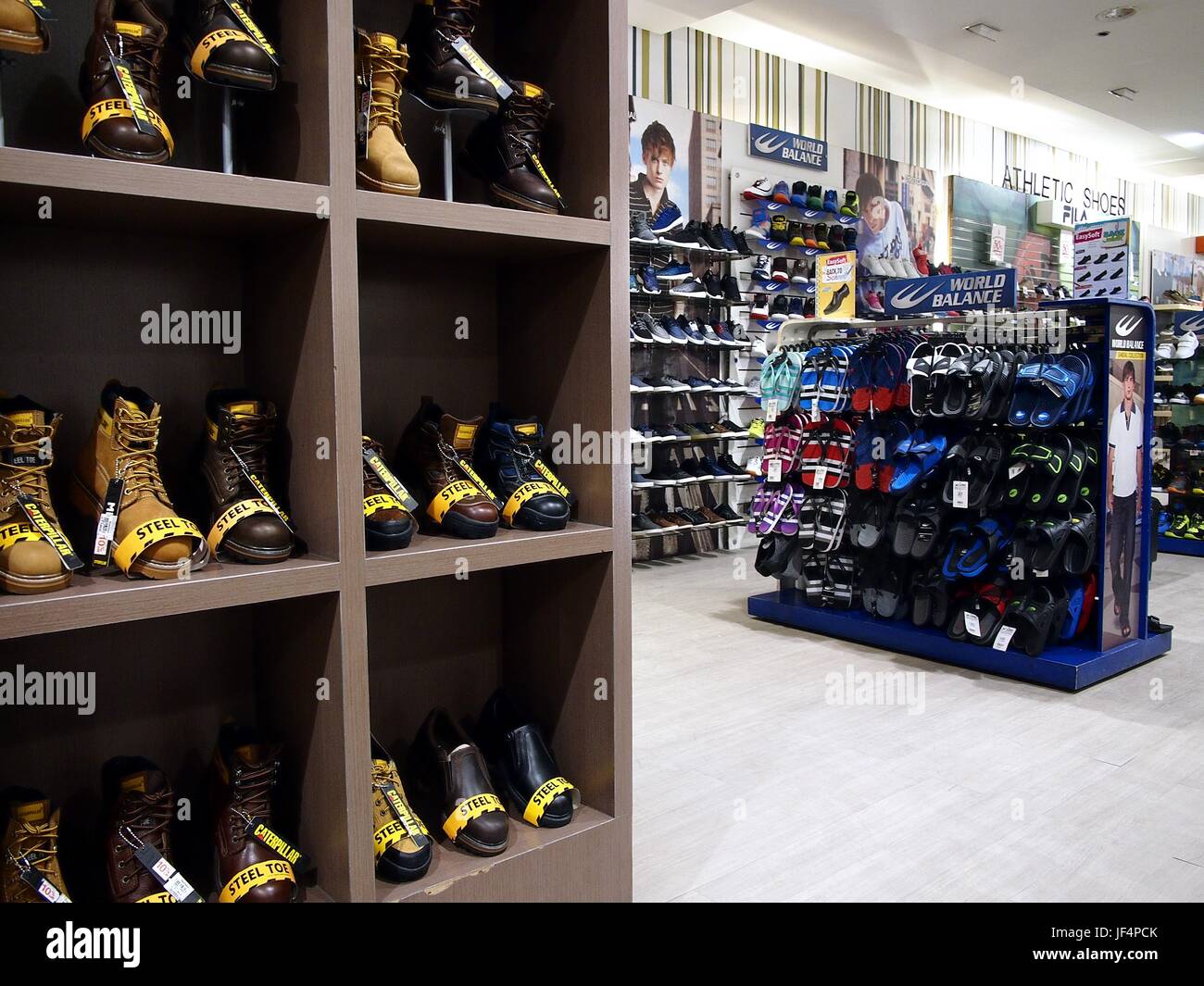 QUEZON CITY, PHILIPPINES JUNE 24, 2017 An assortment of shoes and