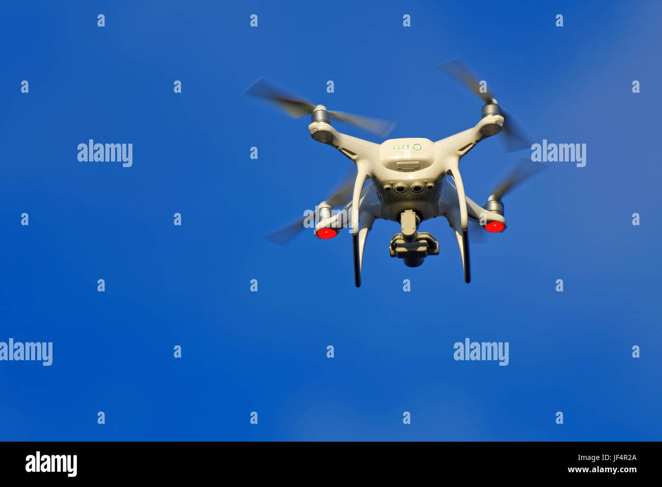 flying Quadcopter Stock Photo