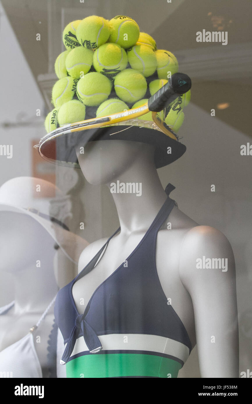 Wimbledon tennis shop display hires stock photography and images Alamy