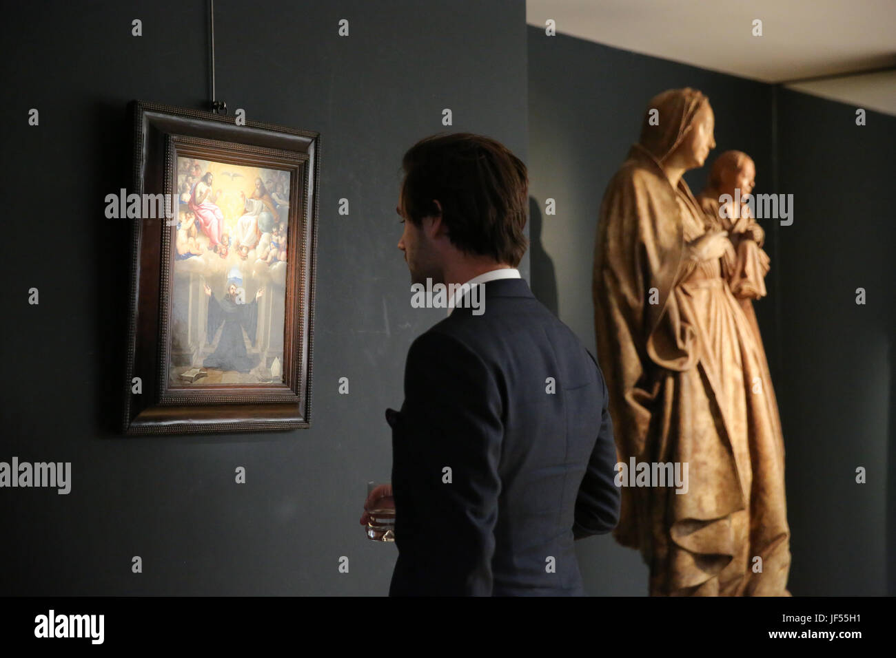 London, UK. 29th June, 2017. Paintings and sculptures on display at Colnaghi. London Art Week starts runs from 30 June to July 7 which will sees a range of art, from antiquities and Old Master paintings to work by renowned contemporary artists, from over 40 galleries on display. Credit: Dinendra Haria/Alamy Live News Stock Photo