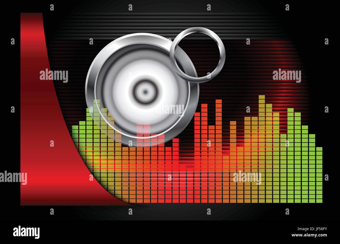 Disco Ring Circle Metallic Dark Speaker Equalizer Disco Ring Stock Vector Image Art Alamy alamy
