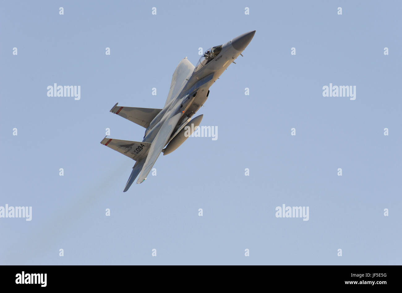 An F-15 Eagle fighter aircraft from the Oregon Air National Guard 142nd ...