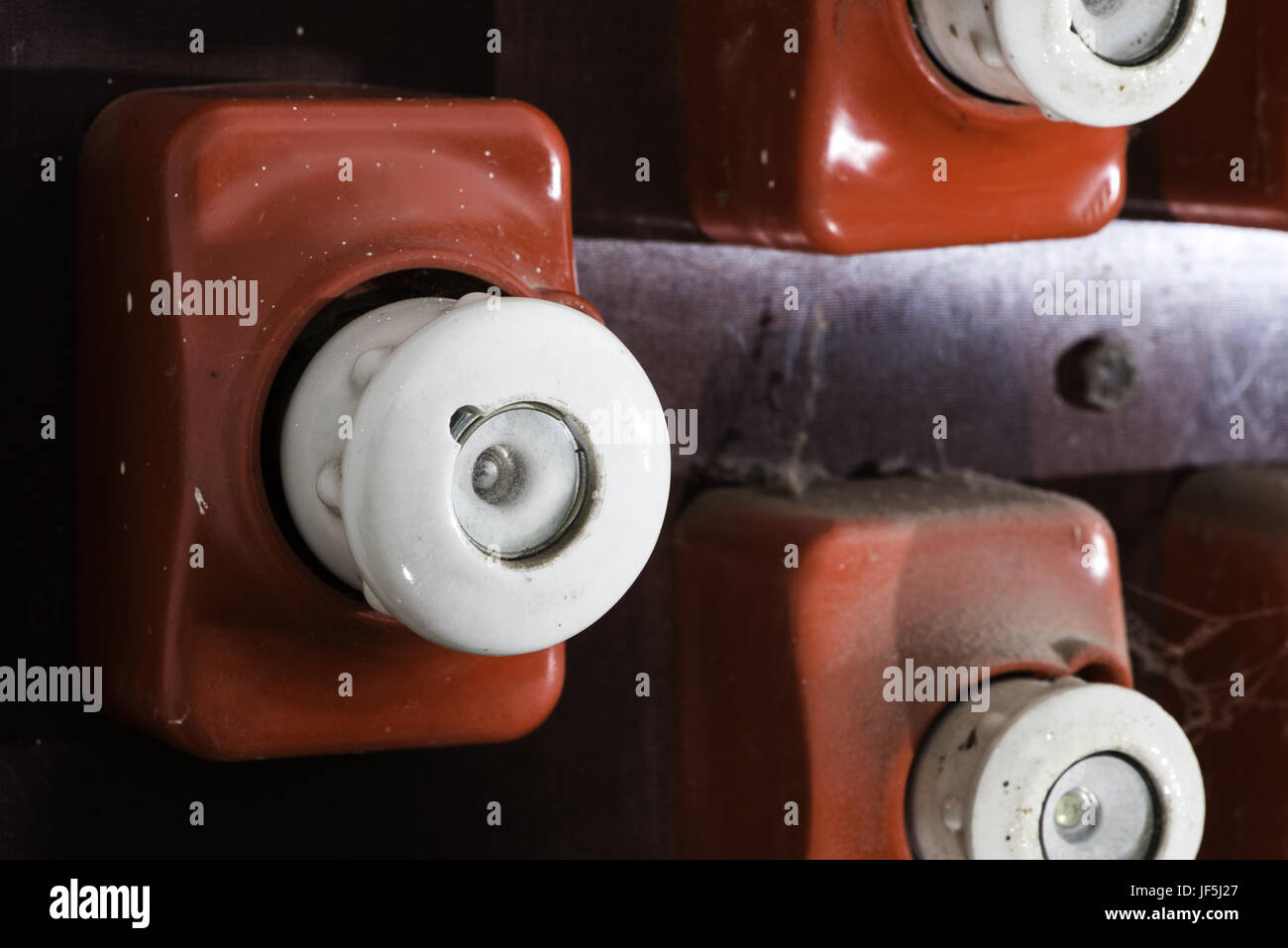 Vintage electrical fuse Stock Photo