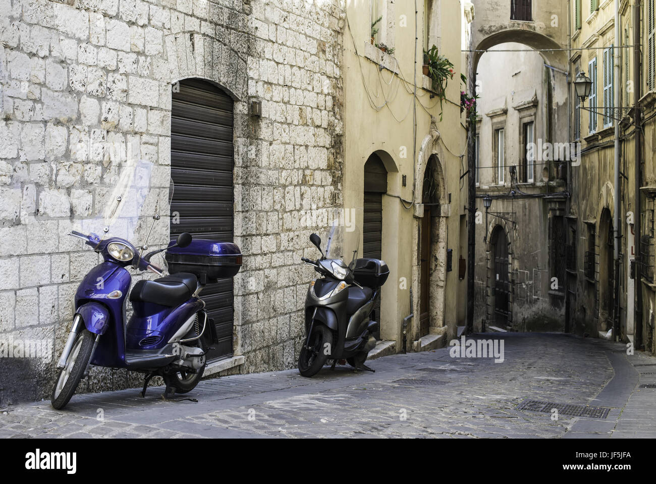 Italian motor scooter Stock Photo Alamy