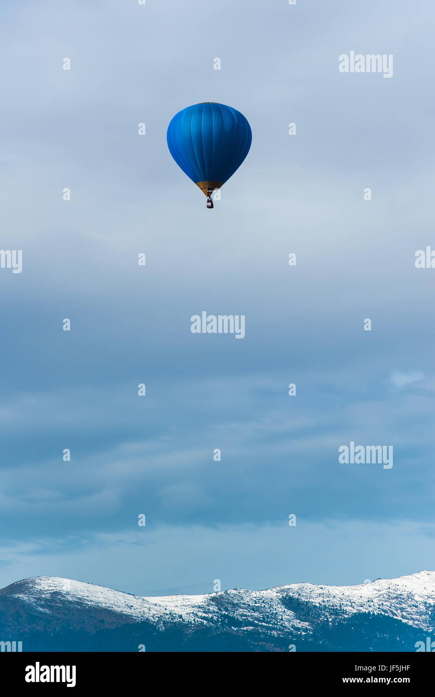 Blue balloon in the blue sky Stock Photo - Alamy