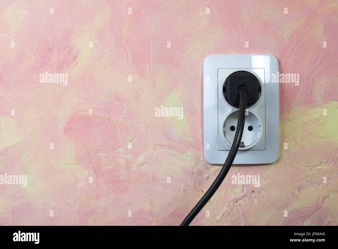 Pink power socket hi-res stock photography and images - Alamy