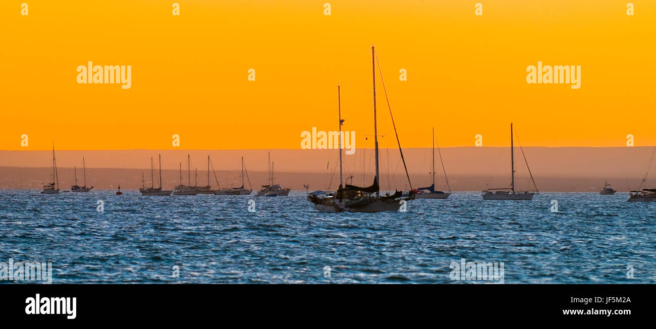 Sunset In La Paz baja California Sur Mexico Stock Photo - Alamy